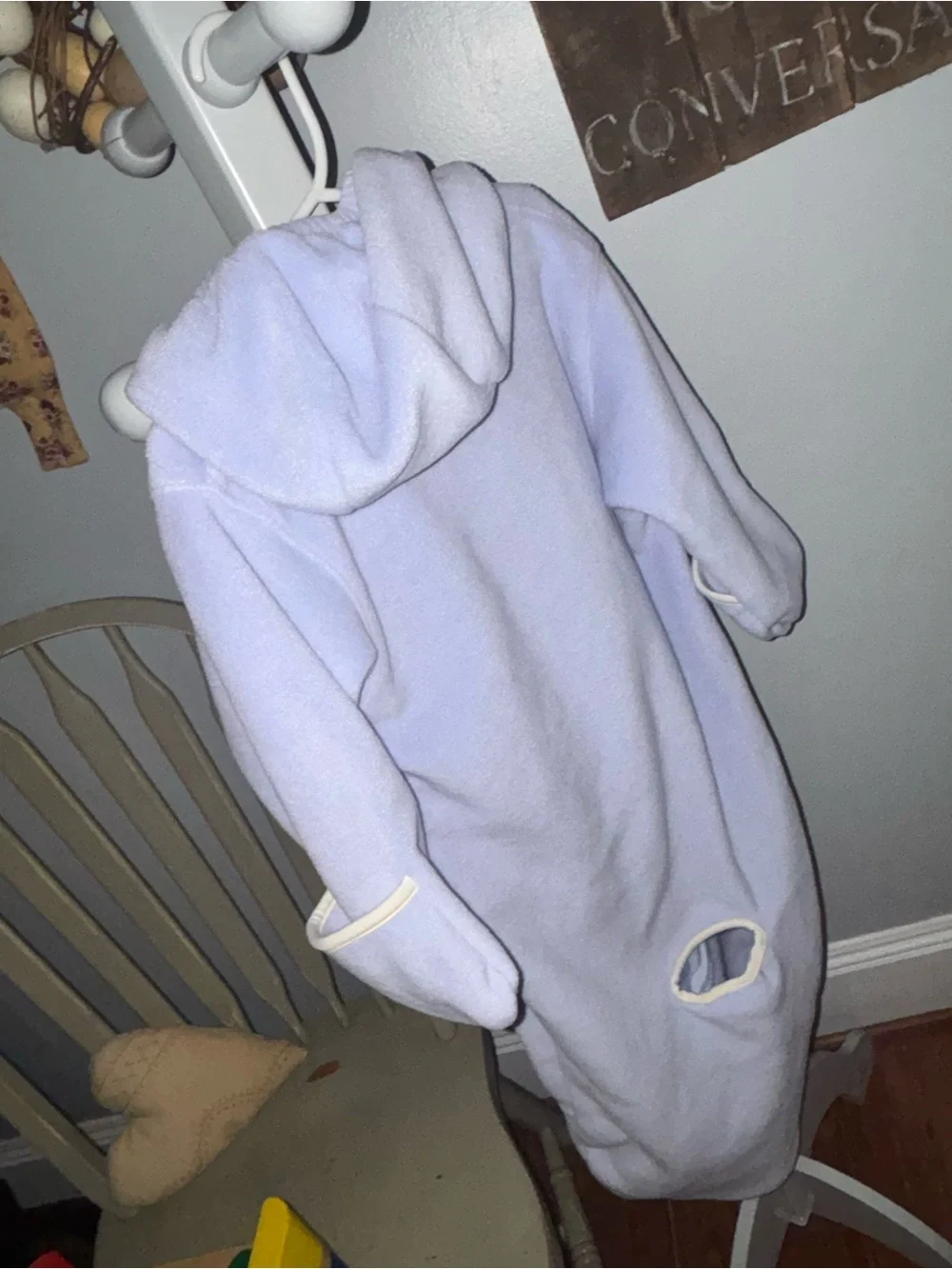 Columbia. 24mos.  Car seat fleece hoodie with Puppy Embroidery